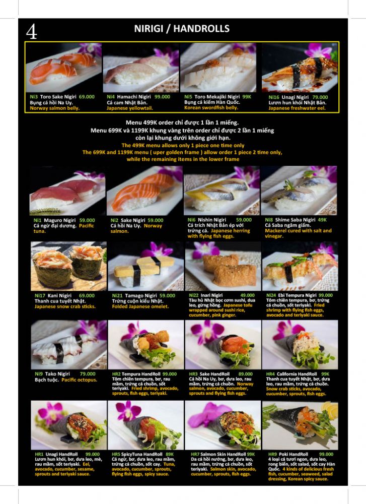 Nigiri Handroll 499